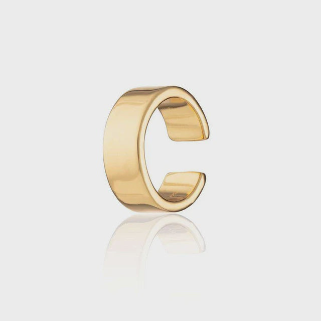 Scream Pretty Wide Single Ear Cuff - Gold