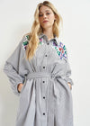 Essentiel Antwerp Hagittarius Shirt Dress - Black/Red/White