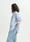 Essentiel Antwerp Halibut Striped Shirt - Blue/White/Green