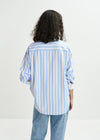 Essentiel Antwerp Halibut Striped Shirt - Blue/White/Green
