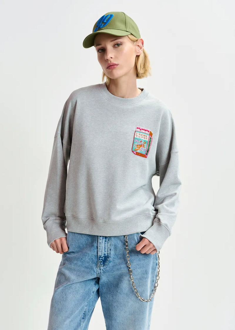 Essentiel Antwerp Hallumettes Sweatshirt - Grey