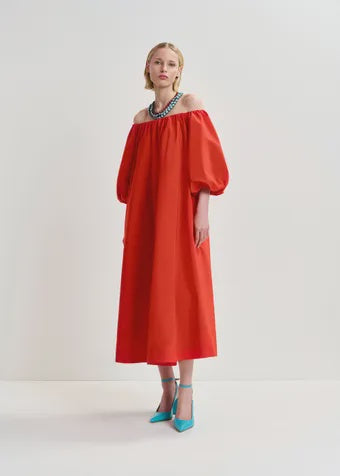 Essentiel Antwerp Hamille Midi Dress - True Red