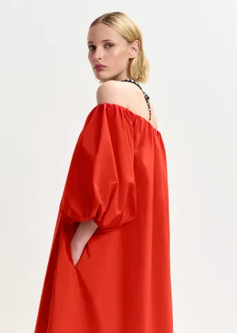 Essentiel Antwerp Hamille Midi Dress - True Red