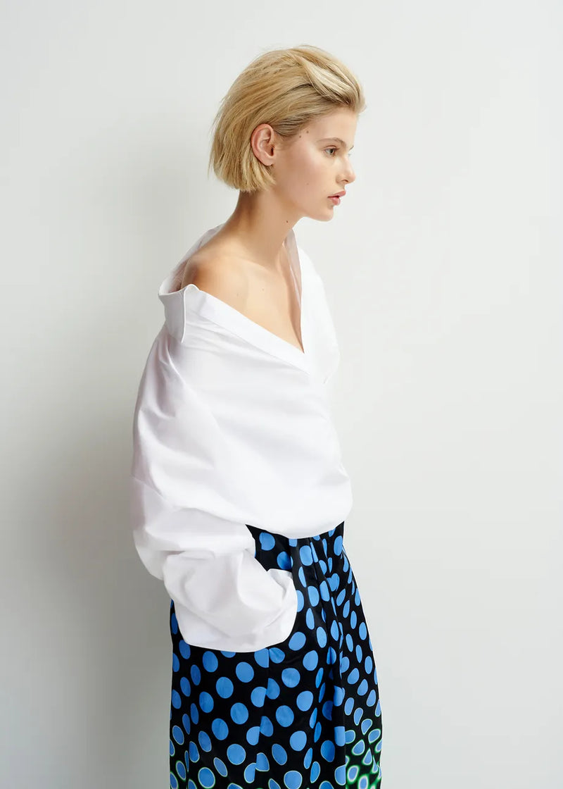 Essentiel Antwerp Hare Wrap Effect Blouse - White