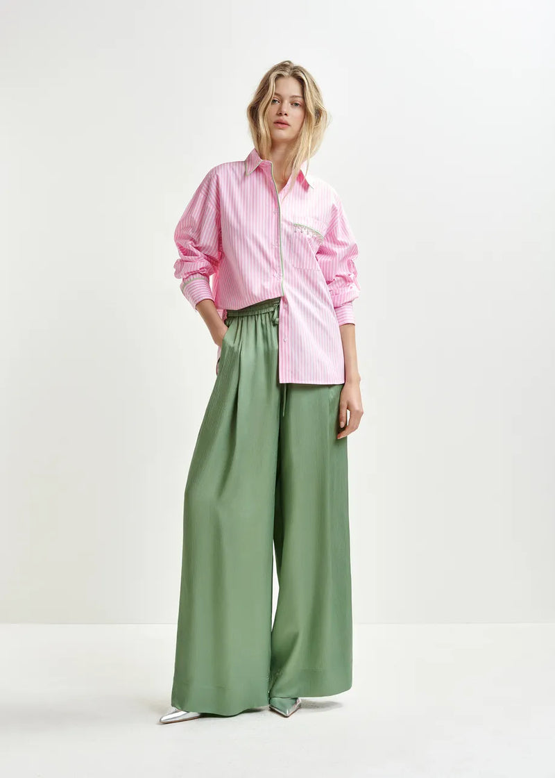 Essentiel Antwerp Hawaii Shirt - Pink/Green/White