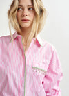 Essentiel Antwerp Hawaii Shirt - Pink/Green/White