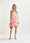 Essentiel Antwerp Hibernate Minidress - White/Red/Pink