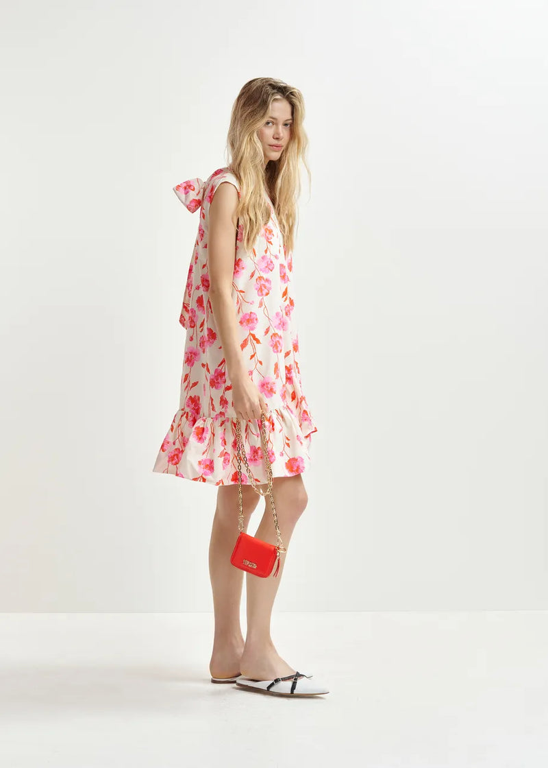 Essentiel Antwerp Hibernate Minidress - White/Red/Pink