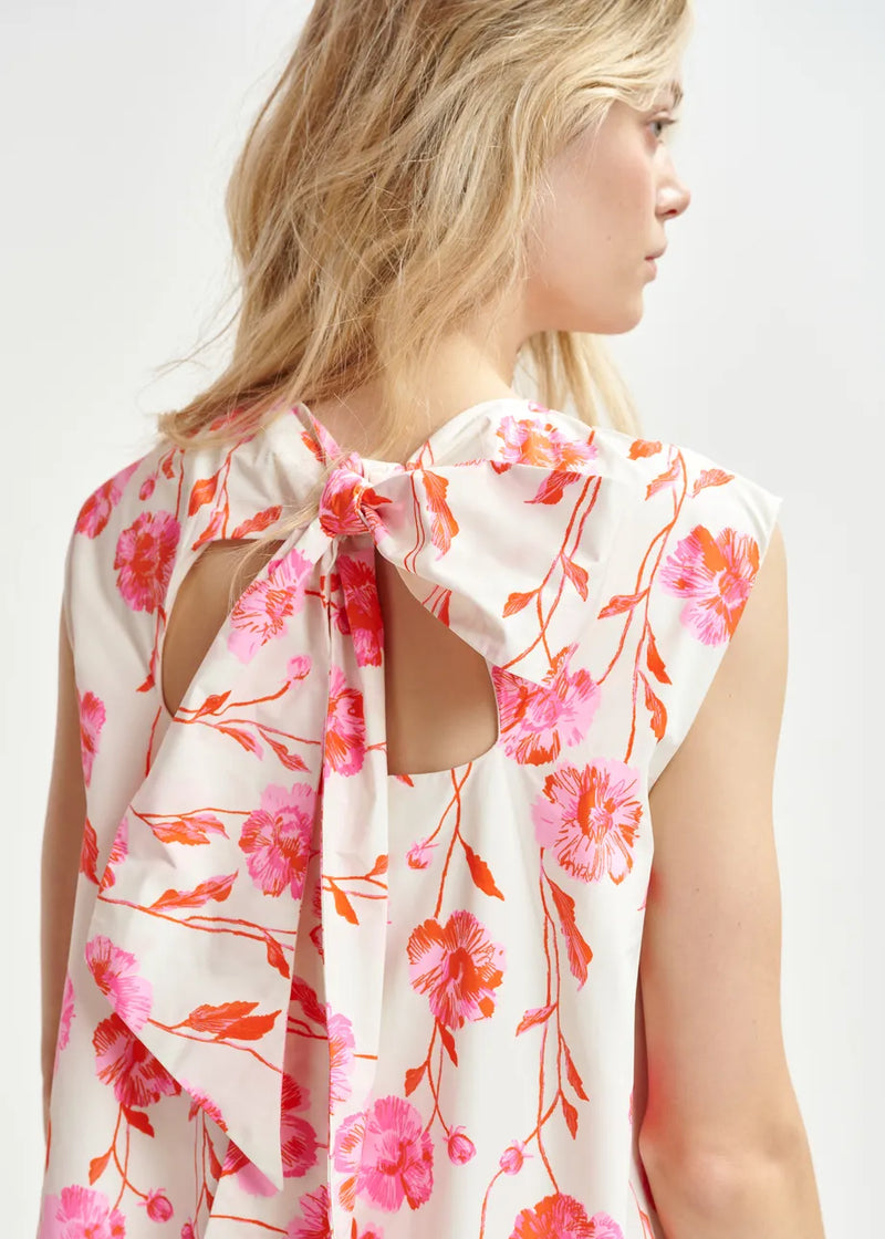 Essentiel Antwerp Hibernate Minidress - White/Red/Pink