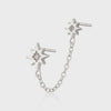 Scream Pretty Hannah Martin Interstellar Chained Star Stud Earring - Sterling Silver