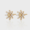 Scream Pretty Hannah Martin Sparkling Flower Stud Earrings - Gold