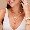 Orelia Statement Polished Starfish Charm Necklace  - Gold