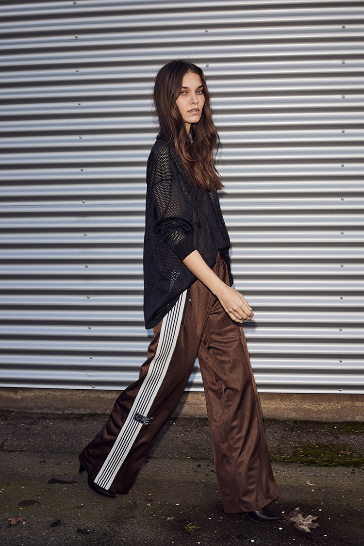 Haute L'Amitie mocca brown track pants 