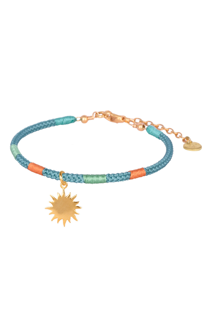 Mishky Golden Sun Bracelet - Turquoise/Gold