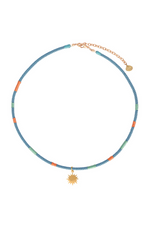 Mishky Golden Sun Necklace - Turquoise/Gold