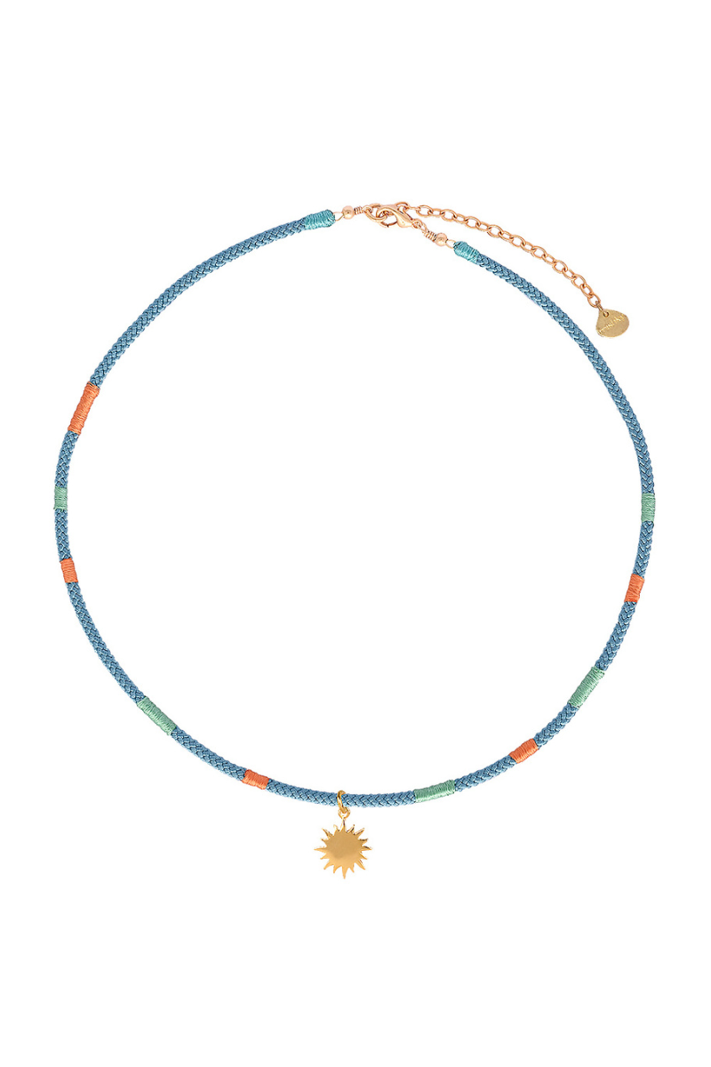 Mishky Golden Sun Necklace - Turquoise/Gold