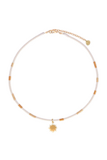 Mishky Golden Sun Necklace - Ivory/Gold