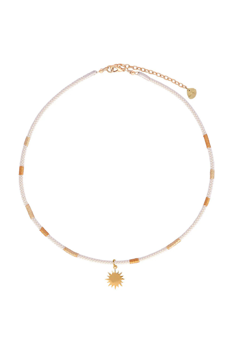 Mishky Golden Sun Necklace - Ivory/Gold