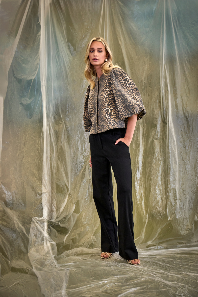 Minus Rana Short Jacket - Brown Leo