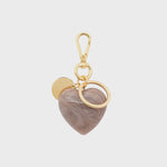 Vanessa Baroni Heart Key Chain Charm - Biancone Marble