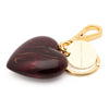 Vanessa Baroni Heart Key Chain Charm - Bordeaux Marble