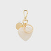 Vanessa Baroni Heart Key Chain Charm - Pearl Marble
