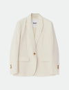 Day Birger et Mikkelson Hector Blazer - Ivory Shade Gaberdine