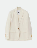 Day Birger et Mikkelson Hector Blazer - Ivory Shade Gaberdine