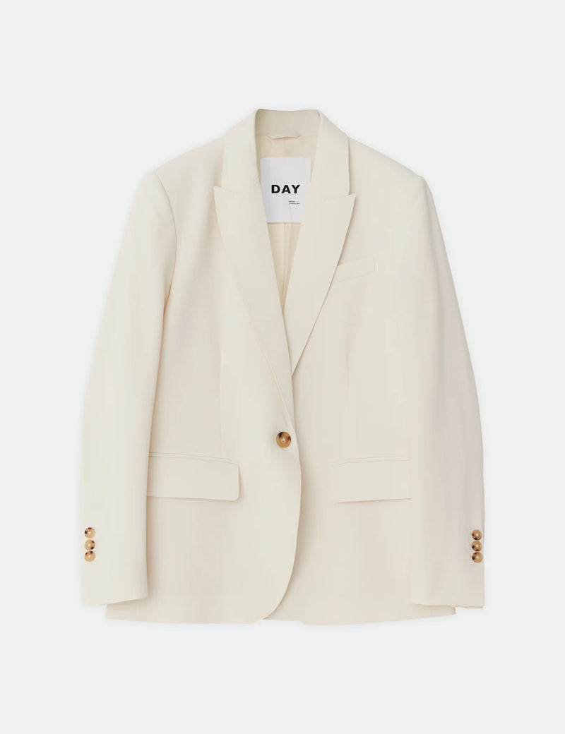 Day Birger et Mikkelson Hector Blazer - Ivory Shade Gaberdine