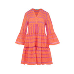 Devotion Twins Ella Dress - Orange/Fushia