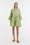 Devotion Twins Ella Dress - Green/Pink