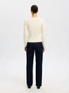Selected Femme Helen Long Sleeve Button Knit - Birch