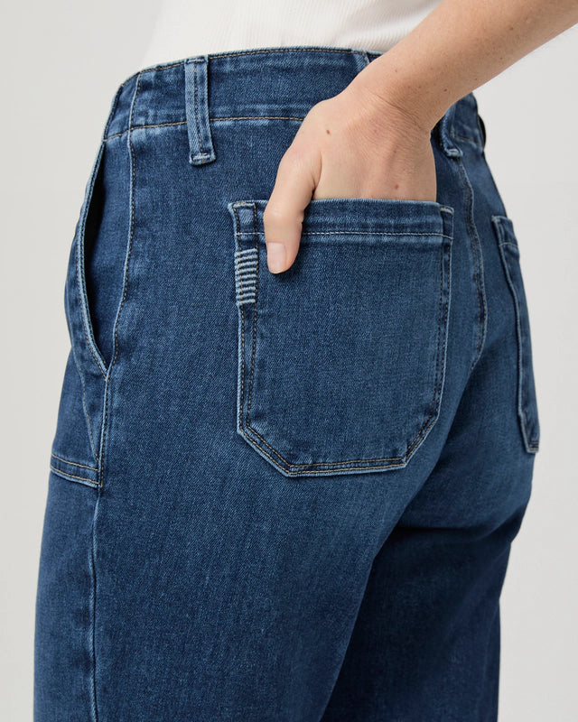 Paige Mayslie Straight Ankle Jean - Dresden