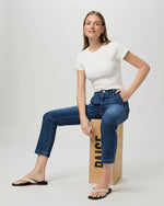 Paige Mayslie Straight Ankle Jean - Dresden