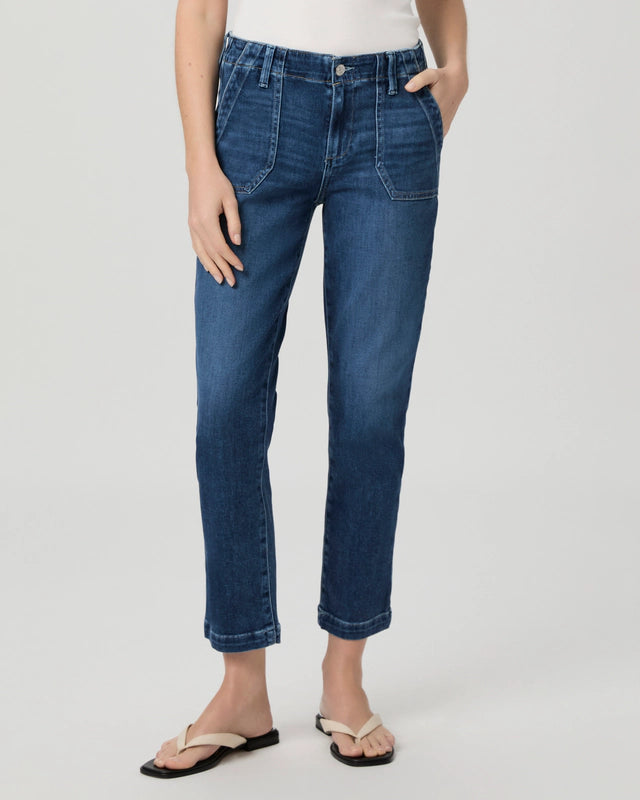 Paige Mayslie Straight Ankle Jean - Dresden