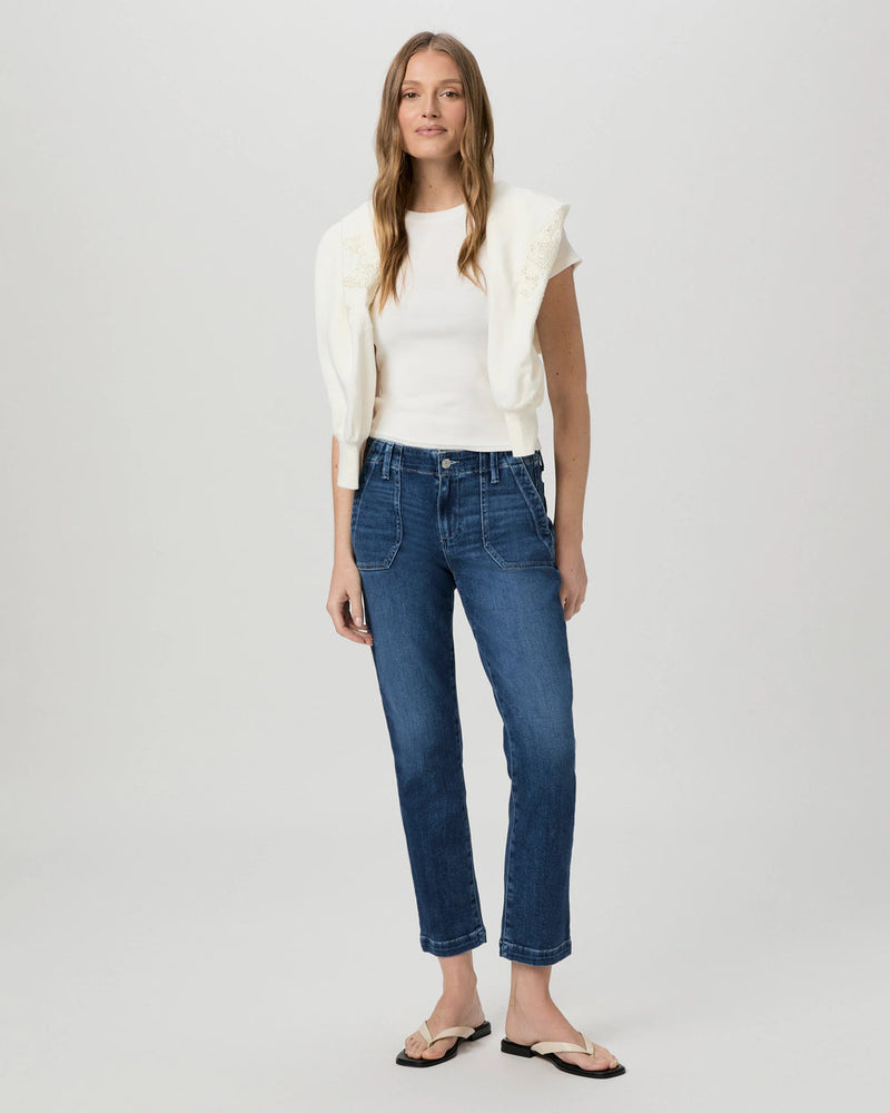 Paige Mayslie Straight Ankle Jean - Dresden