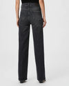 Paige Sasha Wide Leg Jean - Viper Black Distressed