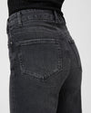 Paige Sasha Wide Leg Jean - Viper Black Distressed