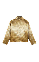 Wild Isaac Metallic Quilted Jacket - Gold / Black