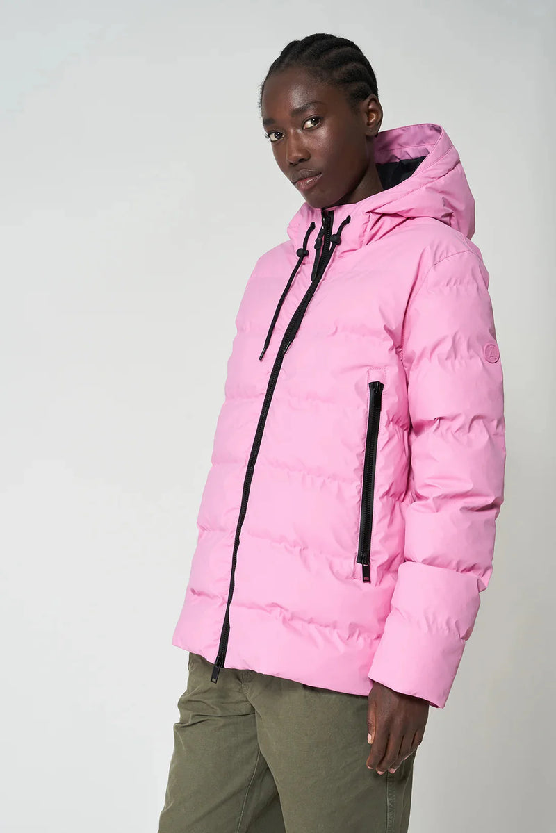 Tanta Nieve Quilted Raincoat - Moonlite Mauve