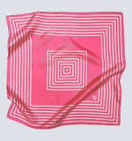 Le Scarf Striped Scarf - Pink & White