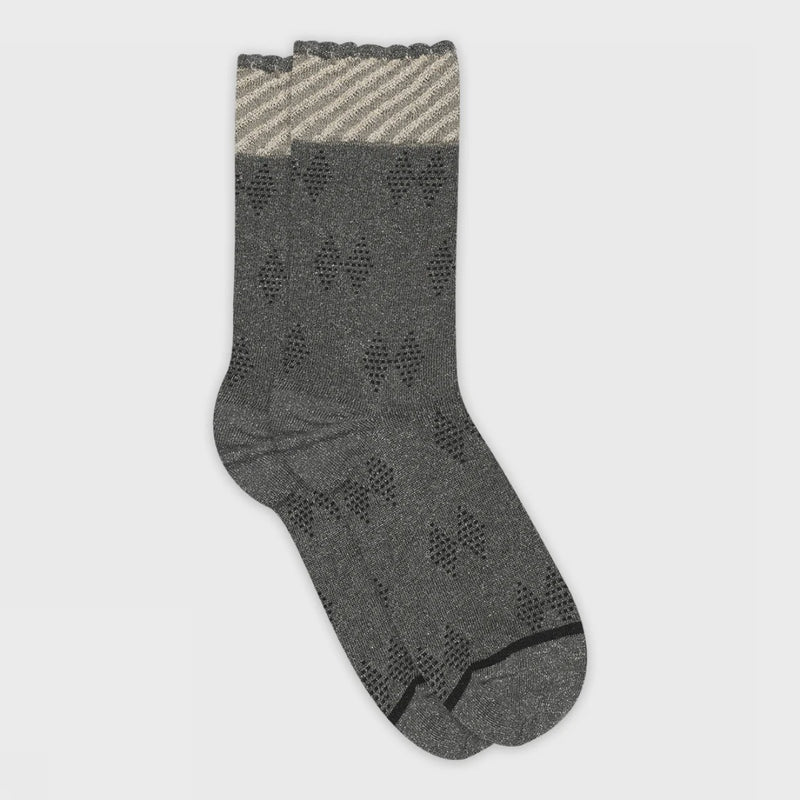 MP Denmark Flora Glitter Sock - Castle Rock