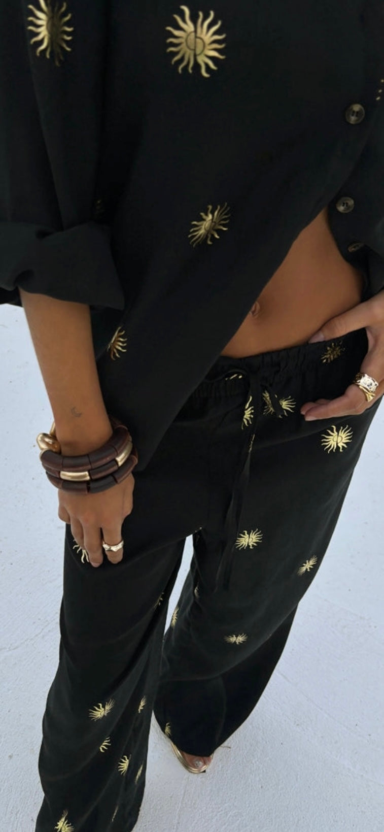 Never Fully Dressed Gold Sun Elissa Trousers