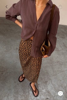 Never Fully Dressed Miley Shirt - Chocolate