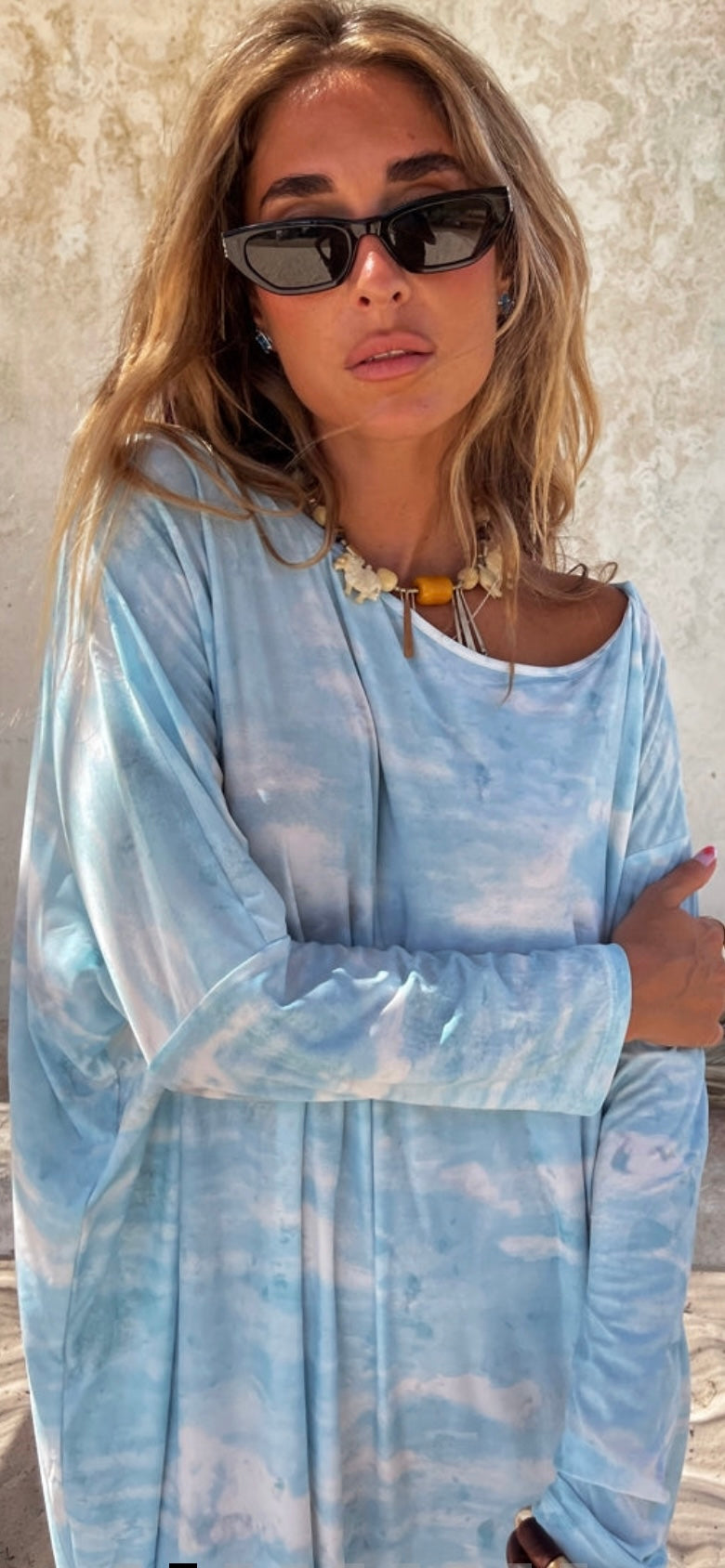 Never Fully Dressed Scenery Jem Dress - Blue