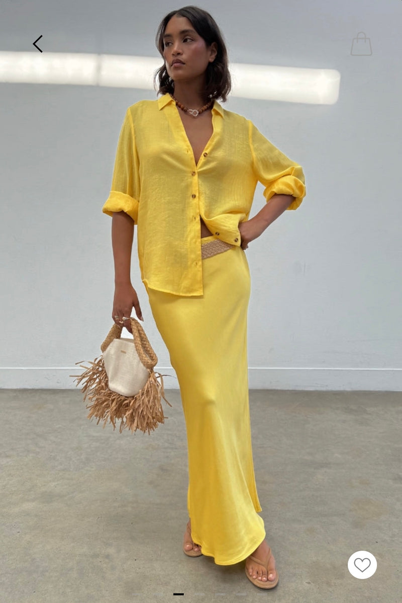 Never Fully Dressed Miley Shirt - Sunshine Yellow