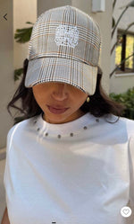 Never Fully Dressed Check Cap - Black/White