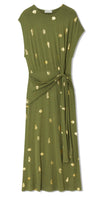 Never Fully Dressed Shell Midi Dress - Khaki