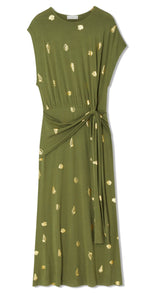 Never Fully Dressed Shell Midi Dress - Khaki