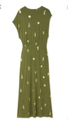 Never Fully Dressed Shell Midi Dress - Khaki